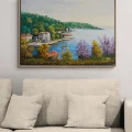 Among the Waterfront Mansions Oil Painting
