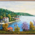 Among the Waterfront Mansions Oil Painting