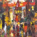 Colorful Galata Oil Painting