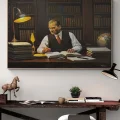 Fikrin Gücü Atatürk Yağlı Boya Tablosu
