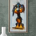 The Mischievous Dog Oil Painting