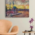 Akşamüstü Ortaköy Cami Yağlı Boya Tablosu