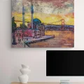 Akşamüstü Ortaköy Cami Yağlı Boya Tablosu