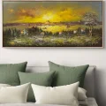 Istanbul in Golden Rays Oil Painting