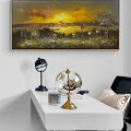 Istanbul in Golden Rays Oil Painting