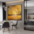 Golden Reflections Custom Order Abstract Oil Painting