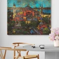 Ayasofya Camide Bahar Yağlı Boya Tablosu
