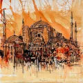 In the Light of Hagia Sophia Oil Painting | Simurg Art Gallery