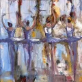 Ayışığı Balerinler Yağlı Boya Tablosu