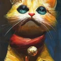 The Gentleman Cat Oil Painting