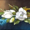 A Bouquet of Magnolia Oil Painting