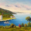 Bosphorus and Sea View Oil Painting