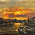 Toward Evening on the Bosphorus Oil Painting