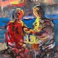 Couples on the Bosphorus Oil Painting