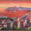 Sunset of the Bosphorus Oil Painting