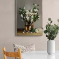 Whites in a Glass Vase Oil Painting