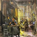 Locksmith Dinner Table Oil Paintings