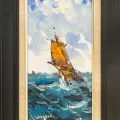 A Day at Sea Oil Painting