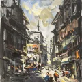 The Spirit of the Old City Oil Painting
