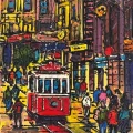 Eskiden Taksim Yağlı Boya Tablosu