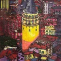 View from Galata Oil Painting