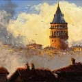 Whisper of the Galata Tower Oil Painting