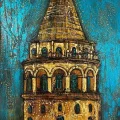 Majesty of Galata Tower Oil Painting