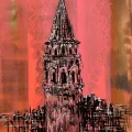 Lines of Galata Tower Oil Painting | Simurg Art Gallery