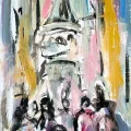 Galata Tower Oil Painting