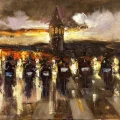 Orchestra of Galata Tower Oil Painting