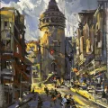 The Heart of Galata Oil Painting