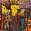 The Silent Watcher of Galata Oil Painting