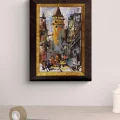 Galata’ya Çıkan Sokak Yağlı Boya Tablosu