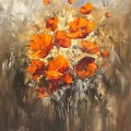Poppy Symphony Oil Painting