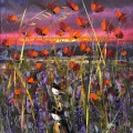 In the Shadow of Poppies Oil Painting