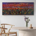 Evening in the Poppy Field Oil Painting