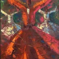 Hands Raised to the Sky Oil Painting