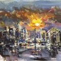The City Beyond the Sun Oil Painting