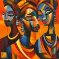 Daughters of the Sun Oil Painting