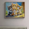 Cats in the Path of Light Oil Painting