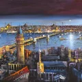 İstanbul Boğazının Kalbi Yağlı Boya Tablosu