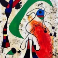 Joan Miro-Night Oil Painting | Simurg Art Gallery