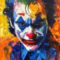 The Real Face of the Joker Oil Painting
