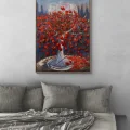Poppies in the Glass Oil Painting