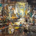 Kapalı Çarşı’nın Sesi Yağlı Boya Tablosu