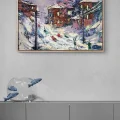 Snow Joy Oil Painting