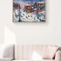 Snow Joy Oil Painting