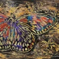 Colorful Wings of a Butterfly Oil Painting
