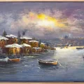 Winter Istanbul Oil Painting