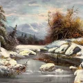 Traces of Winter Dream Oil Painting